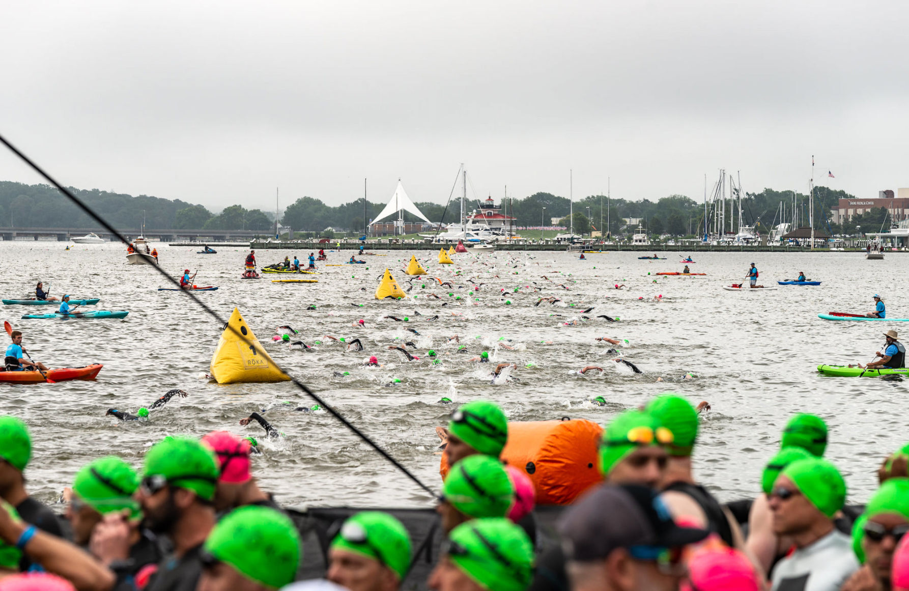 2021 Eagleman race swimmers